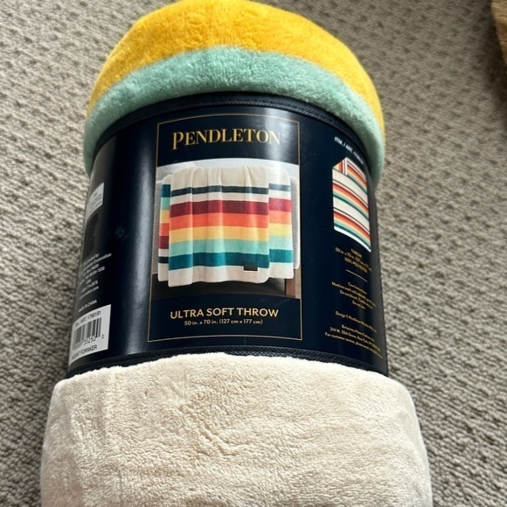 Pendleton Mount Foraker Striped Multicolor Ultra Soft Throw